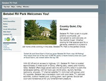Tablet Screenshot of betabelrv.com
